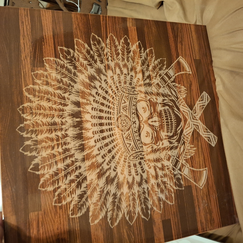 Wooden Art Piece with Intricate Design